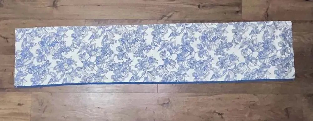 Waverly Garden Room French Floral Toile Window Valance Blue and White